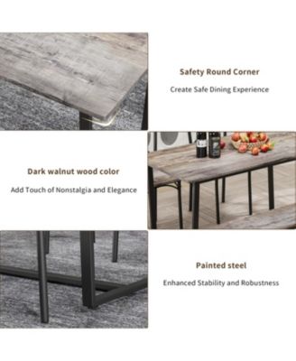 6-Piece Dining Set- Kitchen Table for Small Spaces