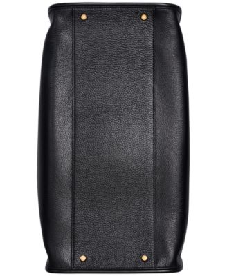 Satin Leather Medium Tote Bag