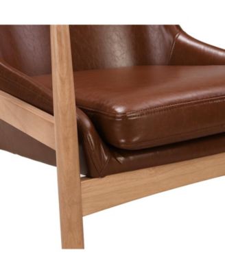 Streamdale PU Leather Accent Chairs (Set of 2)