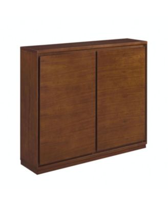Walnut Sideboard Buffet Cabinet with Outlets