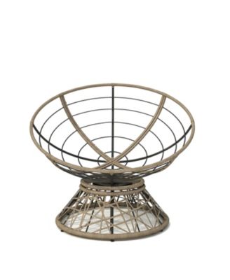 40" Ergonomic Wicker Chair with Cloud Cushion and 3-Proof Cover for Indoor Comfort