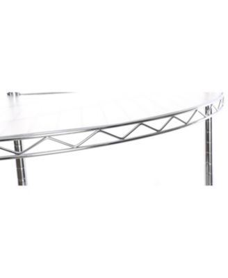 6-Tier Corner Wire Shelf - Chrome