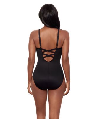 Women's V-Neck Fiore Di Luna Temptation One-Piece Swimsuit