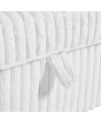 Square Tufted Ottoman with Storage Box, Large