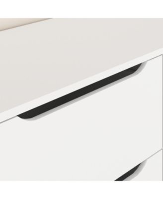 8-Drawer White Dresser, 47.2" Wide, Large Capacity Storage
