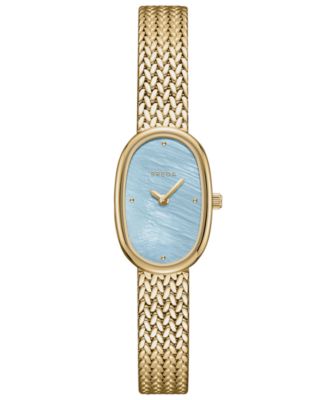 Women's 'Jane Tethered' Gold and Stainless Steel Mesh Watch, 18mm