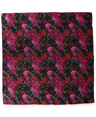 Vintage-Inspired Floral Square Scarf