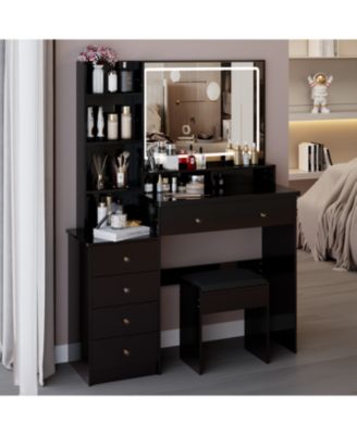 41" LED Mirror Vanity Table with Stool