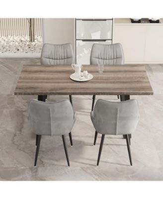 62.9" Rectangular Dining Table & 4-Chair Set