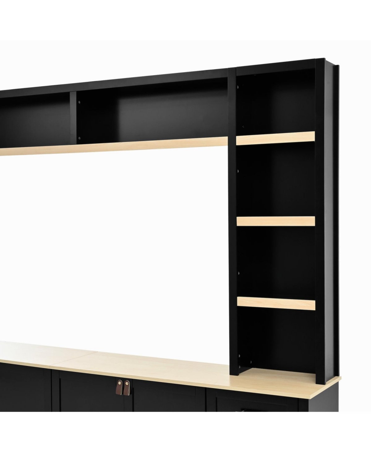 Streamdale Furniture Farmhouse Entertainment Center Wall Unit for 75" Tv