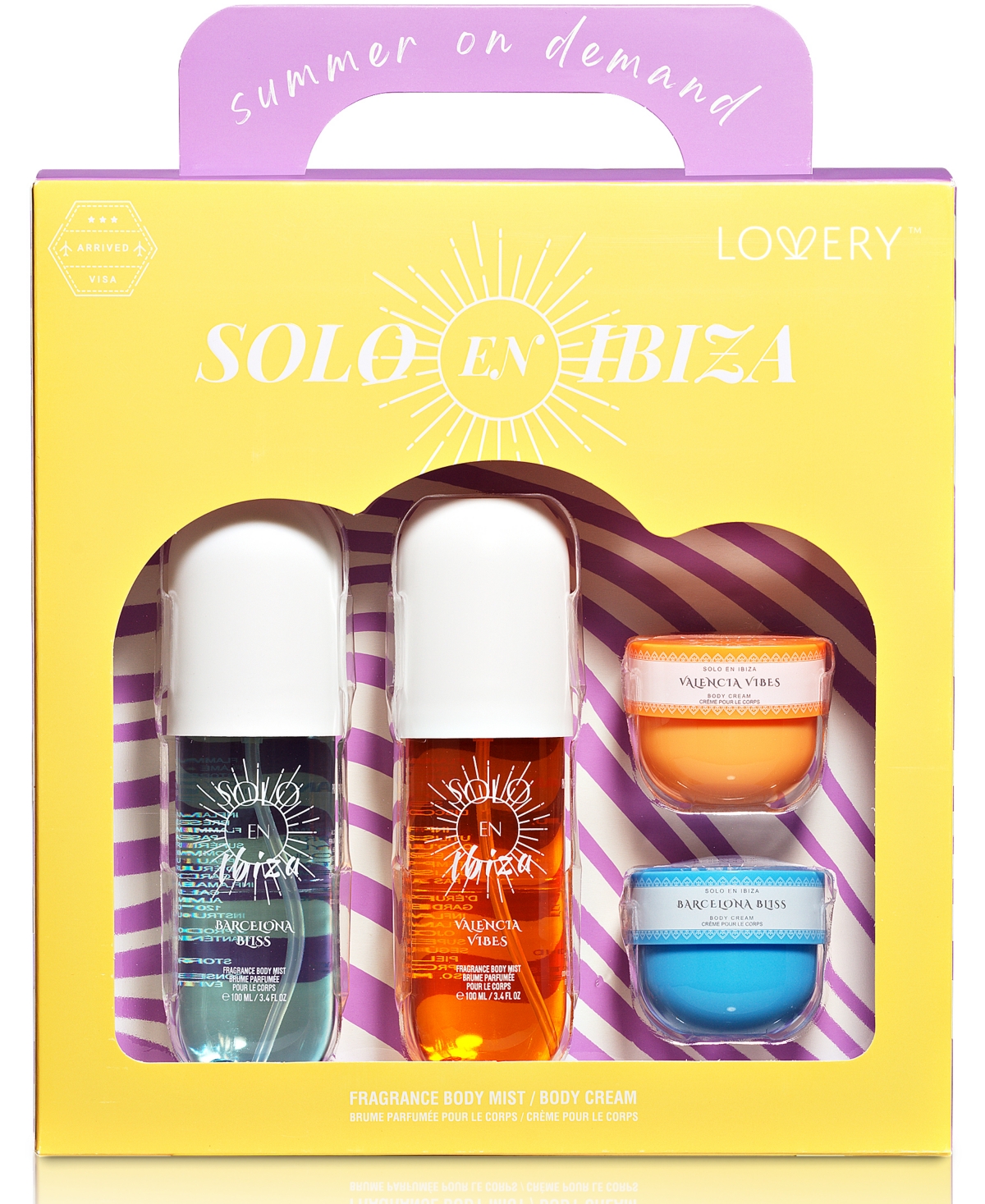 Lovery 4-Pc. Barcelona Bliss, Valencia Vibe Bath And Body Gift Set