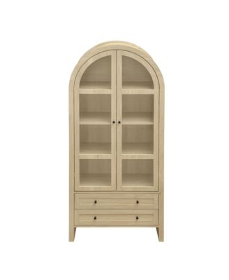 1 Pc. Wood Arched Design with Adjustable Shelves Kitchen Pantry Cabinet