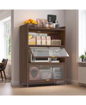 44" Metal 3-Door Cabinet