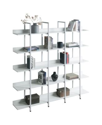 5 Tier Bookcase, Industrial Style Shelf