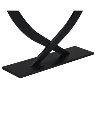 Mira 57" Rustic Console Table with Cross-Legs