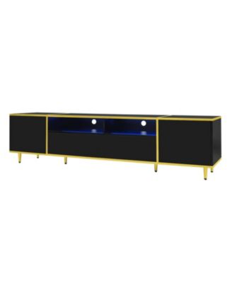 70.9" LED TV Stand - 2 Shelves Drawers & Cabinets