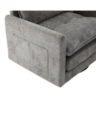 Swivel Barrel Accent Chair - Mid Century Modern