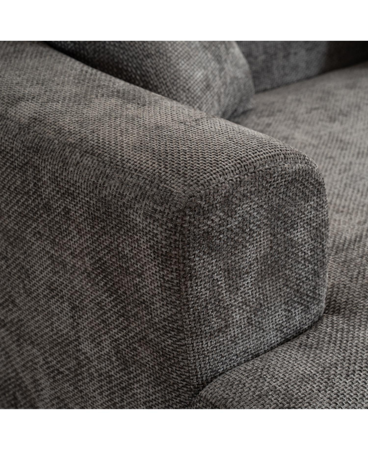 Streamdale Furniture Curved Corduroy Sofa with Pillows