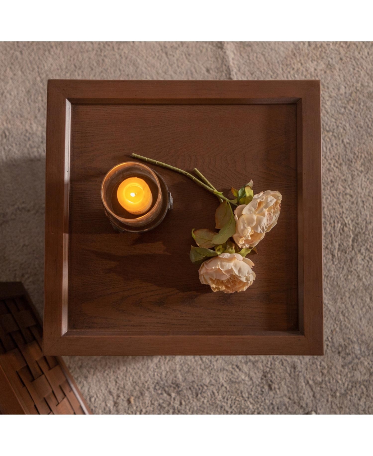 Streamdale Furniture Farmhouse Coffee Table - Large Square Brown