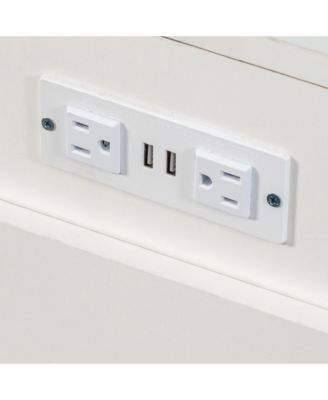 Streamdale Extendable Dining Table with Outlet & Storage