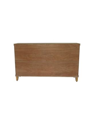 Streamdale 59" Brown Accent Cabinet - 4 Doors, Natural Wood Buffet/Media Console