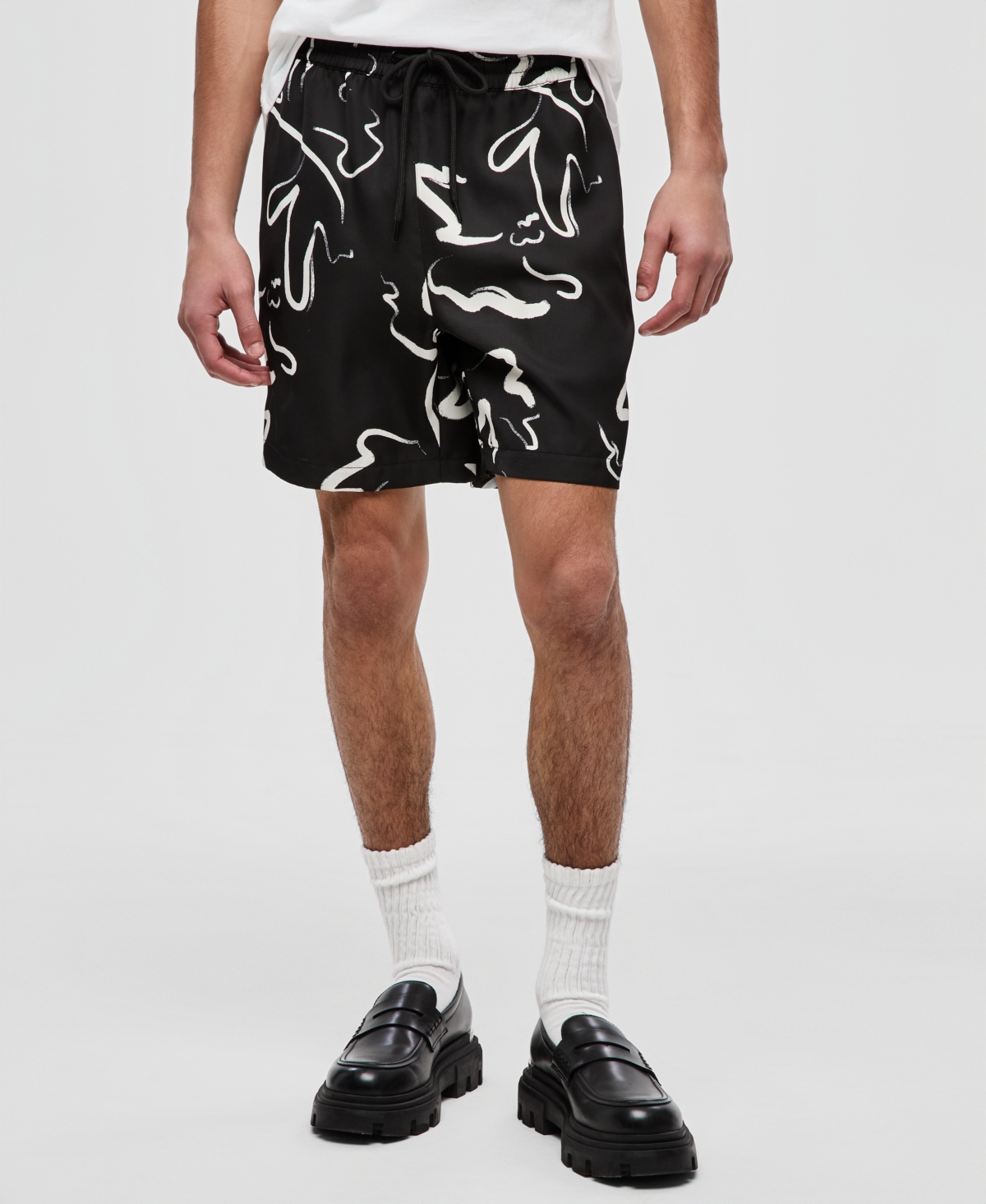 Mode of One Men's Printed Woven Pull-On Shorts, Macy's Exclusive