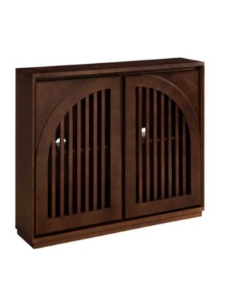 Mid Century Fluted Sideboard Cabinet - Dark Walnut