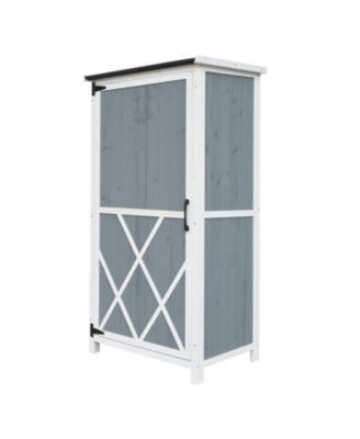 54" Storage Shed w/ Sloped Roof & 5 Compartments