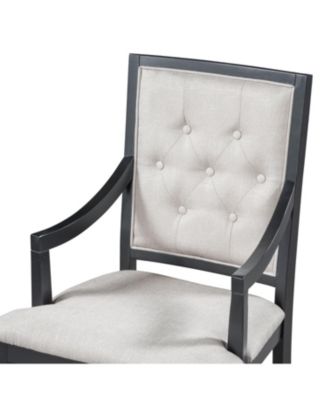  Retro 5-Piece Dining Set - Extendable Round Table & 4 Chairs (Black Oak)