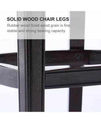 Cow Leather & Wood Bar Stool