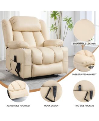 350 LBS Power Lift Recliner w/ Massage & Heat