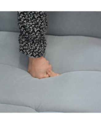 3-in-1 Velvet Sleeper Sofa with Storage