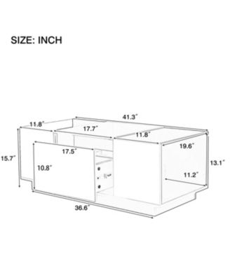 Coffee Table with Storage & Drawers