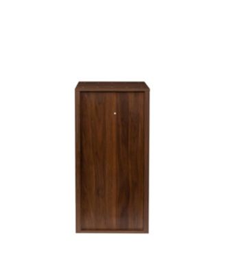  Walnut Modular Wine Bar Cabinet