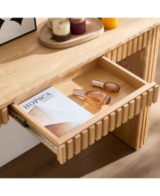 Modern Console Table with Drawer - NATURE