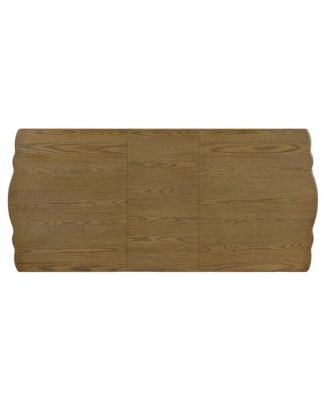 Extendable Dining Table Set with 6 Upholstered Chairs