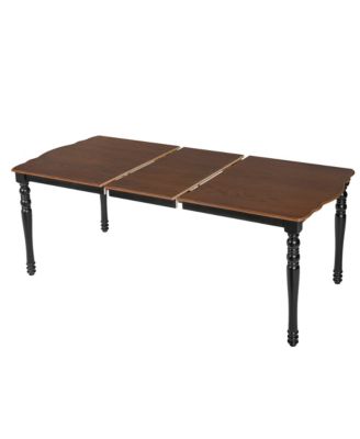 Extendable Dining Table Set with 6 Upholstered Chairs