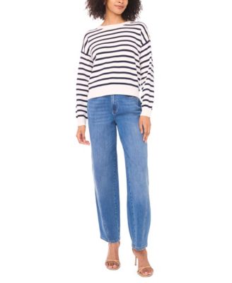 Women's Striped Pull-On Sweater