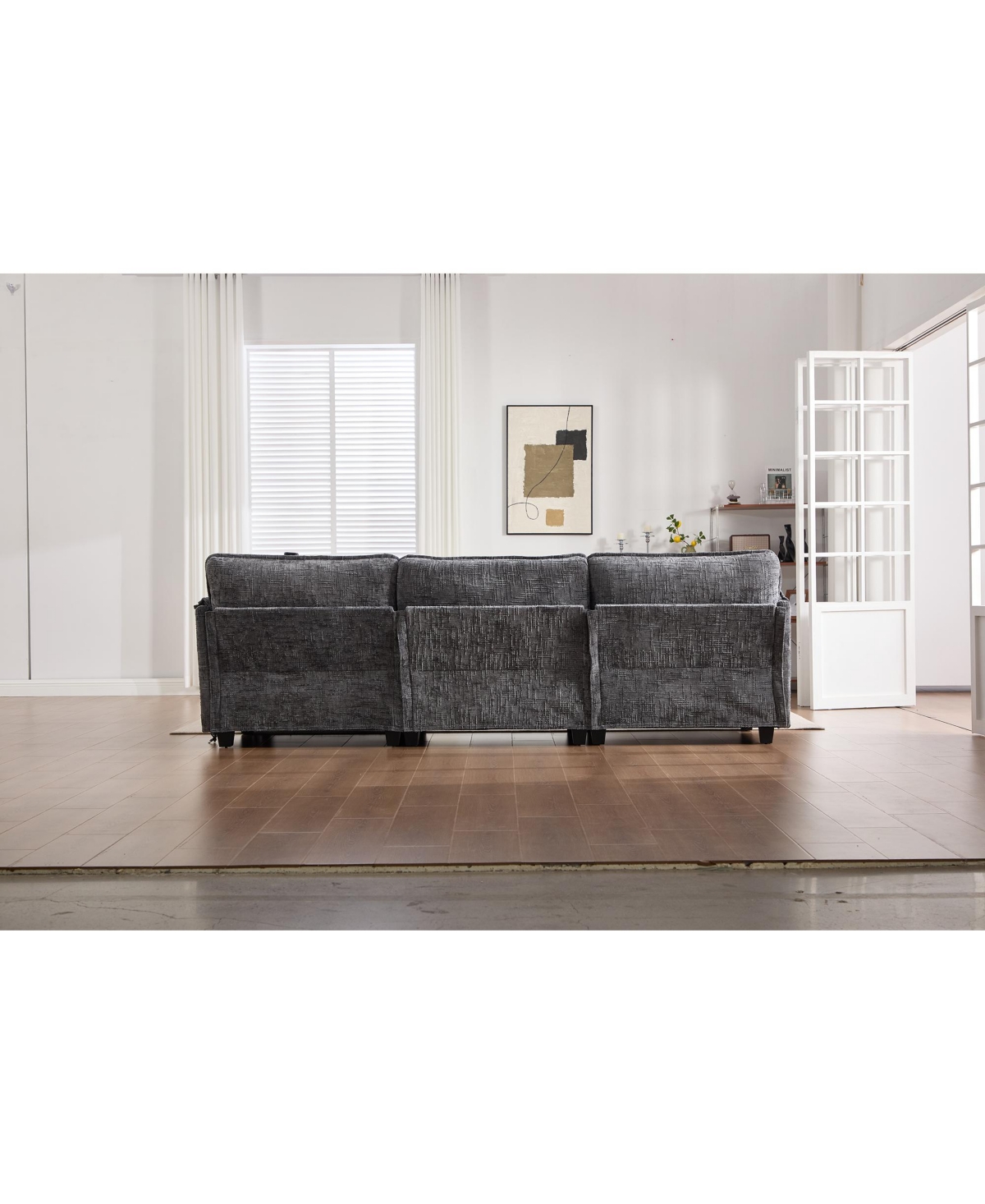 Streamdale Furniture Oversized Sectional Sofa Cloud Couch w/ Ottoman