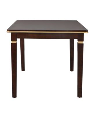 6-Piece Dining Table Set- 60" Table, 4 Tufted Chairs & Bench (Black)