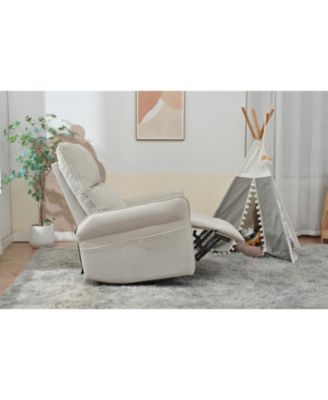 Swivel Rocker Recliner Chair, Nursery Glider, Modern Rocking Chair - Gray