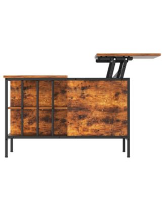 Streamdale Farmhouse Lift Top Coffee Table - Adjustable Height, Storage, Hidden Compartment