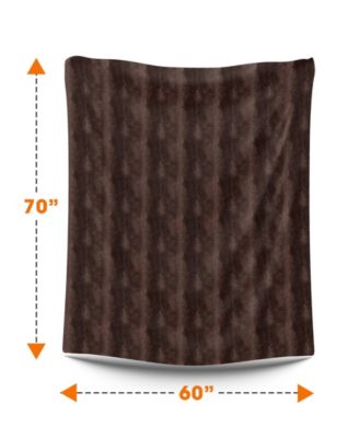 Ultra Soft Faux Fur Reversible Throw, 60" x 70"