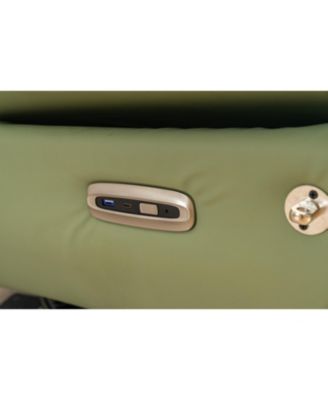 Power Recliner with Bluetooth Music, USB Charger, and Glide