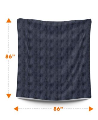 Ultra Soft Faux Fur to Microplush Reversible Oversized Throw, 86" x 86"