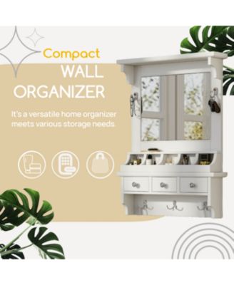 Floating Makeup Vanity with Mirror & Storage