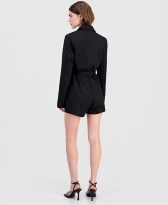 Women's Belted Blazer Romper