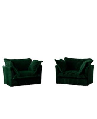 Set of 2 Slipcovered Armchairs