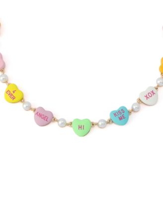 Faux Cultivated Pearl Sweetheart Collar Necklace