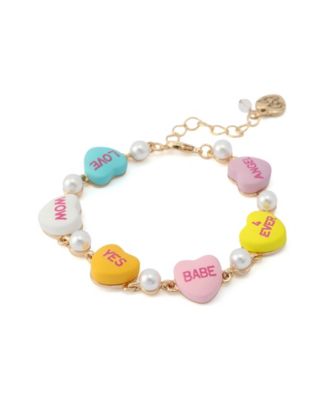 Faux Cultivated Pearl Sweetheart Strand Bracelet